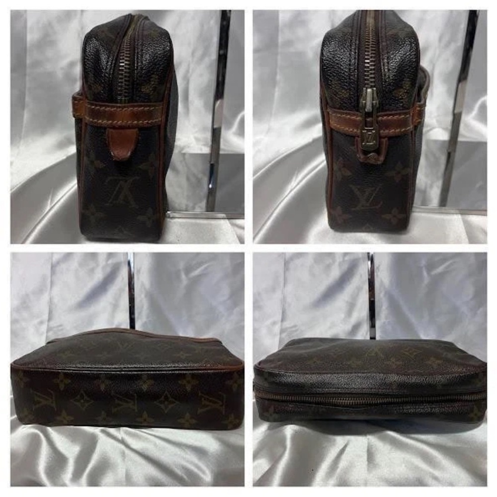 Louis Vuitton Dark Brown Monogram Toiletry Bag Unisex - Picture 3 of 9